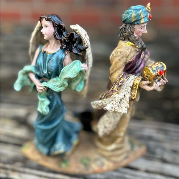 Nativity Advent Candle Holder 4 Piece Holy Family Nativity Scene 4 Candle/Votive - Picture 11 of 12